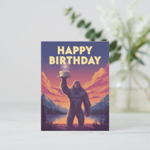 BigFoot Verjaardag Cryptozoölogie Kunst Grappig Le Briefkaart
