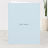 BIGFOOT VERJAARDAG OVERsized GROOT Wenskaart Kaart (Achterkant)