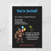 Bigfoot Verjaardagsfeest - Het is mijn verjaardag Kaart (Achterkant)