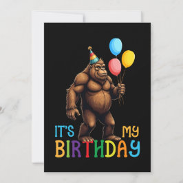 Bigfoot Verjaardagsfeest - Het is mijn verjaardag Kaart