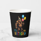 Bigfoot Verjaardagsfeest - Het is mijn verjaardag Papieren Bekers (Voorkant)