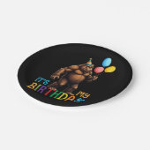 Bigfoot Verjaardagsfeest - Het is mijn verjaardag Papieren Bordje (Gekanteld)