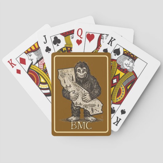 Bigfoot Verliest Kaarten met Monogram (Achterkant)