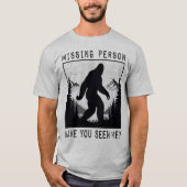 BIGFOOT - Vermiste persoon T-shirt (Voorkant)