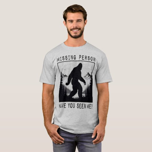 BIGFOOT - Vermiste persoon T-shirt (Voorkant volledig)