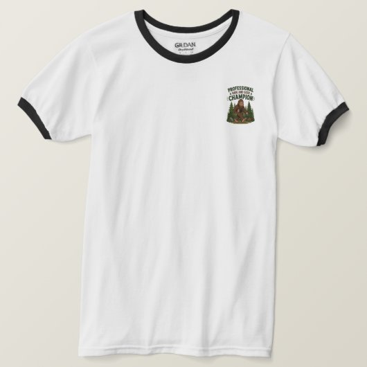 Bigfoot Verstop Kampioen T-shirt (Design voorkant)