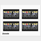 Bigfoot verstoppen in de bossen, Wild Expedition Rechthoekige Sticker (Vel)