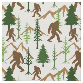 Bigfoot Verstoppen In Het Bospatroon Stof