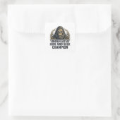 Bigfoot Verstoppertje Kampioen Patch Sticker (Tas)