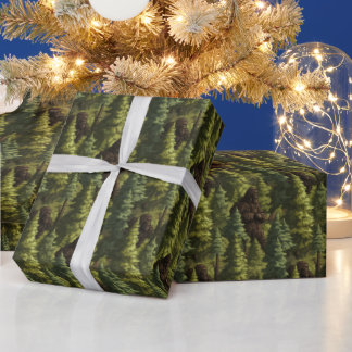 Bigfoot verstopt in het bos verstoppertje winnaar cadeaupapier