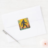 Bigfoot Vierkante Sticker (Envelop)