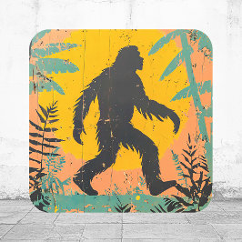Bigfoot Vierkante Sticker