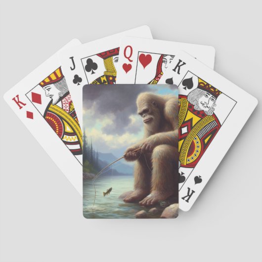 Bigfoot vissen pokerkaarten (Achterkant)