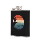 Bigfoot Vissen Sasquatch Frisherman Funny Fathers Heupfles (Links)