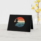 Bigfoot Vissen Sasquatch Frisherman Funny Fathers Kaart (Gele Bloem)