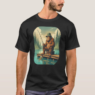Bigfoot Vissen Sasquatch Vervuild T-shirt