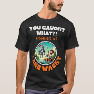 Bigfoot Vissen Sasquatch Visser Papa Mannen Kinder T-shirt