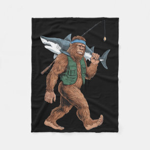 Bigfoot Visser Shirt - Grappige Sasquatch Met Ha Fleece Deken