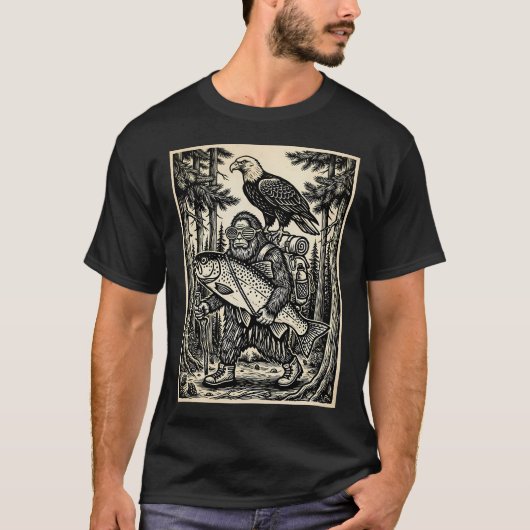 Bigfoot Visser T-shirt (Voorkant)