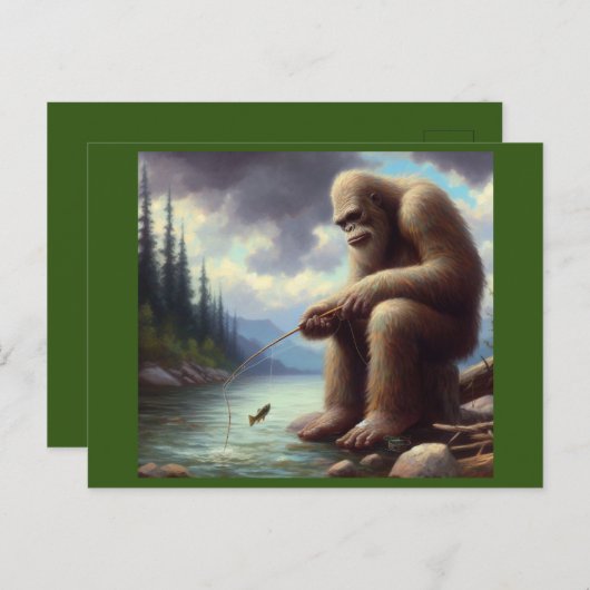 Bigfoot Vist Briefkaart (Voorkant / Achterkant)