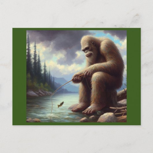 Bigfoot Vist Briefkaart (Voorkant)