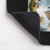 Bigfoot Vist Funny Sasquatch Summer B Fisherman Muismat (Hoek)