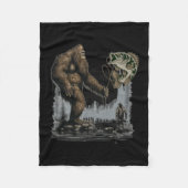 Bigfoot Vist grappige Sasquatch vis Fleece Deken (Voorkant)