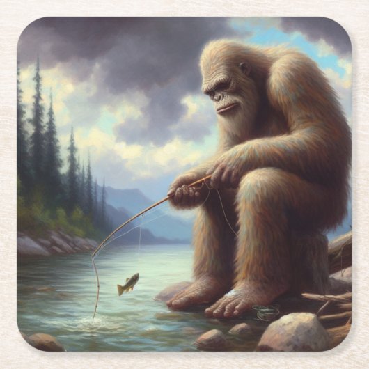Bigfoot Vist Kartonnen Onderzetters (Voorkant)