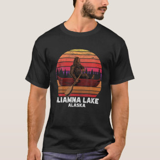 Bigfoot Vist Lake Canoeing Iliamna Lake T-shirt