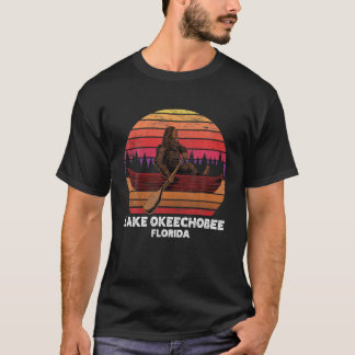 Bigfoot Vist Lake Canoeing Lake Okeechobee T-shirt