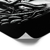 Bigfoot Vist Lake Sasquatch-visser Funny Fis Poster (Hoek)