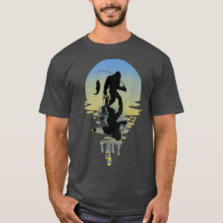Bigfoot Vist Lovers Funny Sasquatch Fishermen Y T-shirt