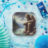 Bigfoot Vist Papieren Bordje (Feest)