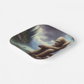 Bigfoot Vist Papieren Bordje (Gebogen)