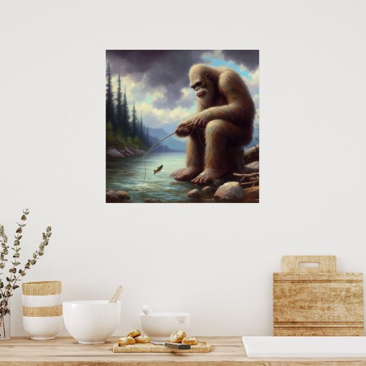 Bigfoot Vist Poster (Keuken)