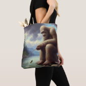 Bigfoot Vist Tote Bag (Dichtbij)