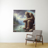 Bigfoot Vist Wandkleed (In situ)