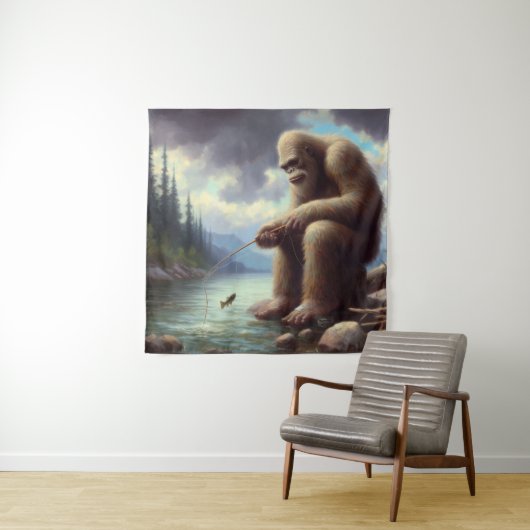 Bigfoot Vist Wandkleed (In situ)