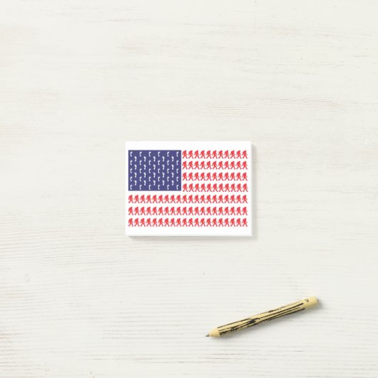 Bigfoot-vlag— Post-it® Notes (Op bureau)