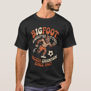 Bigfoot Voetbal Legende T-Shirt Grappige Sasqua