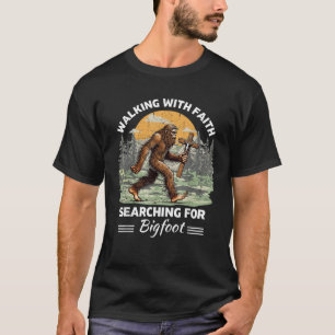Bigfoot voor Christelijke Sasquatch Jesus Believer T-shirt