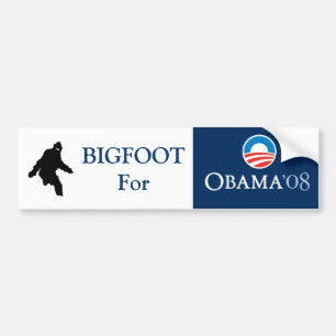 Bigfoot voor OBAMA Bumpersticker