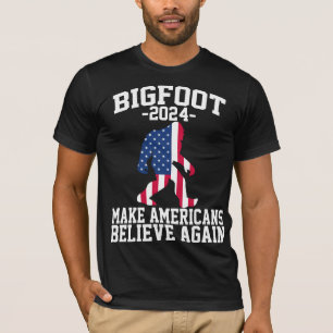 Bigfoot voor President 2024 Funny Bigfoot T-shirt