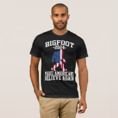 Bigfoot voor President 2024 Funny Bigfoot T-shirt (Voorkant volledig)
