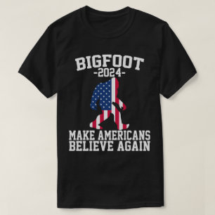 Bigfoot voor President 2024 Funny Bigfoot T-shirt