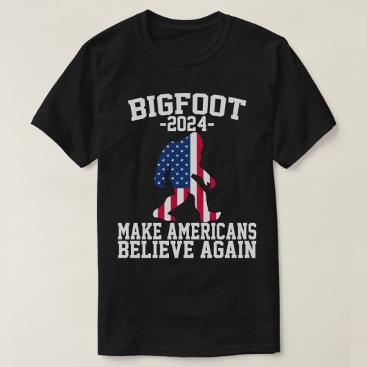 Bigfoot voor President 2024 Funny Bigfoot T-shirt (Design voorkant)