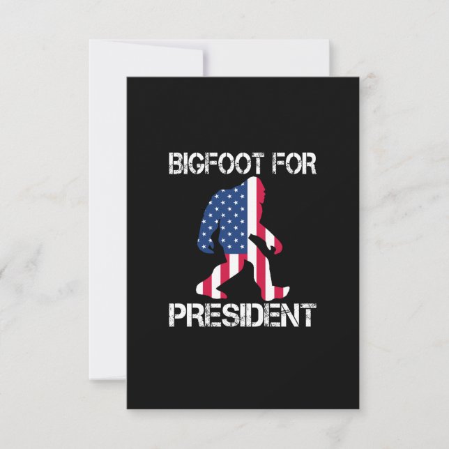 Bigfoot voor President Funny Bigfoot (Voorkant)