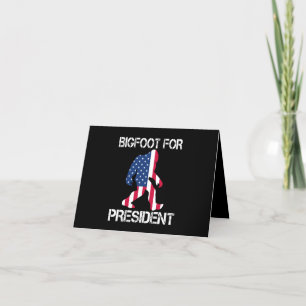 Bigfoot voor President Funny Bigfoot Bedankkaart