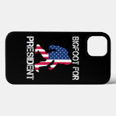 Bigfoot voor President Funny Bigfoot Case-Mate iPhone Case (Achterkant (horizontaal))