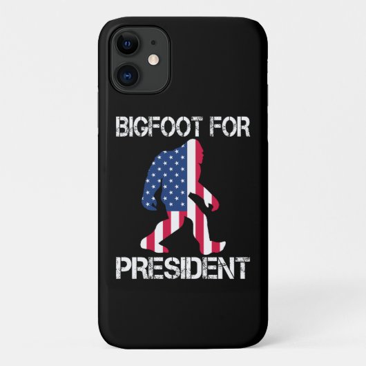 Bigfoot voor President Funny Bigfoot Case-Mate iPhone Case (Achterkant)